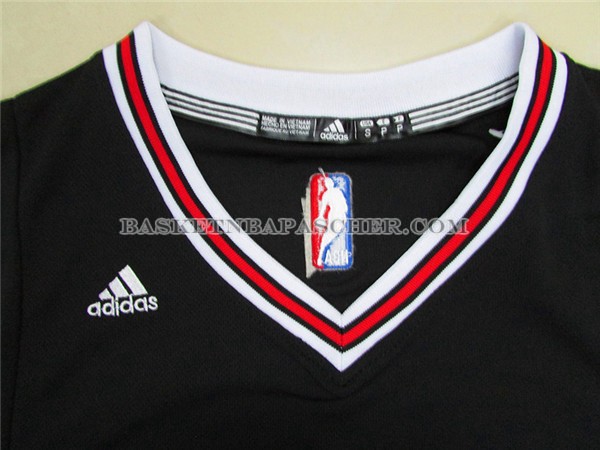 Maillot Manche Courte Chicago Bulls Wade Noir